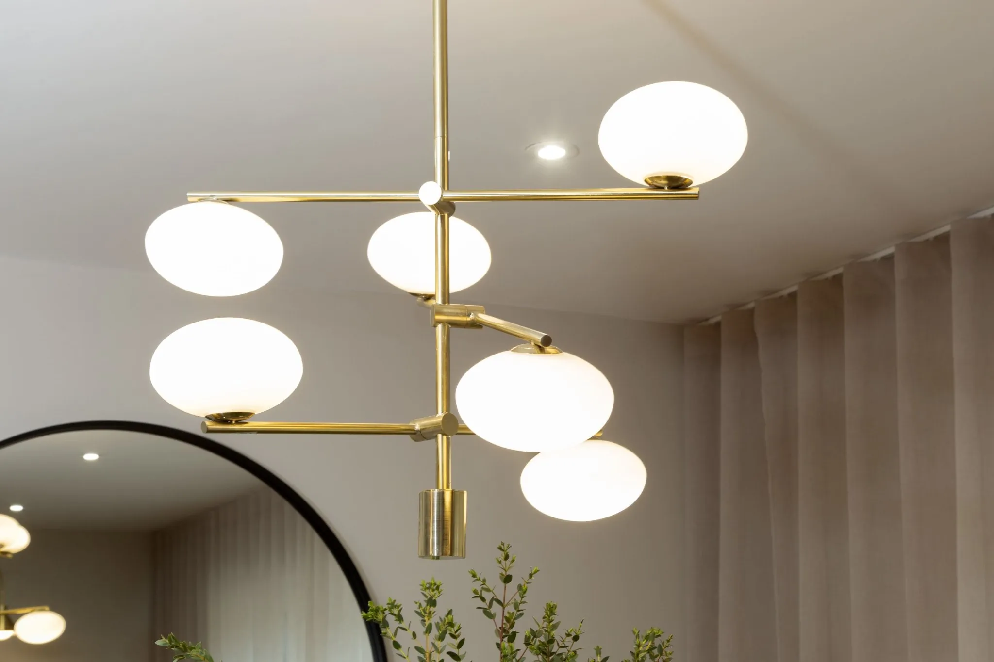 Residential Interior Design Open plan living space panelling lighting dining new build NSD studio Hampshire Nick Snow design