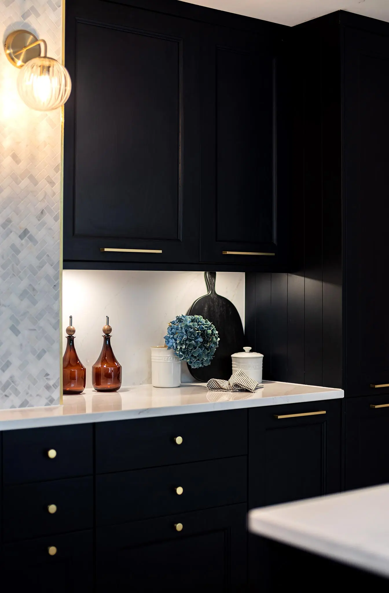 Luxury Interior Design Family Home Open plan NSD Studio Hampshire Nick Snow design kitchen worktops island pendant lighting details Surrey Hampshire