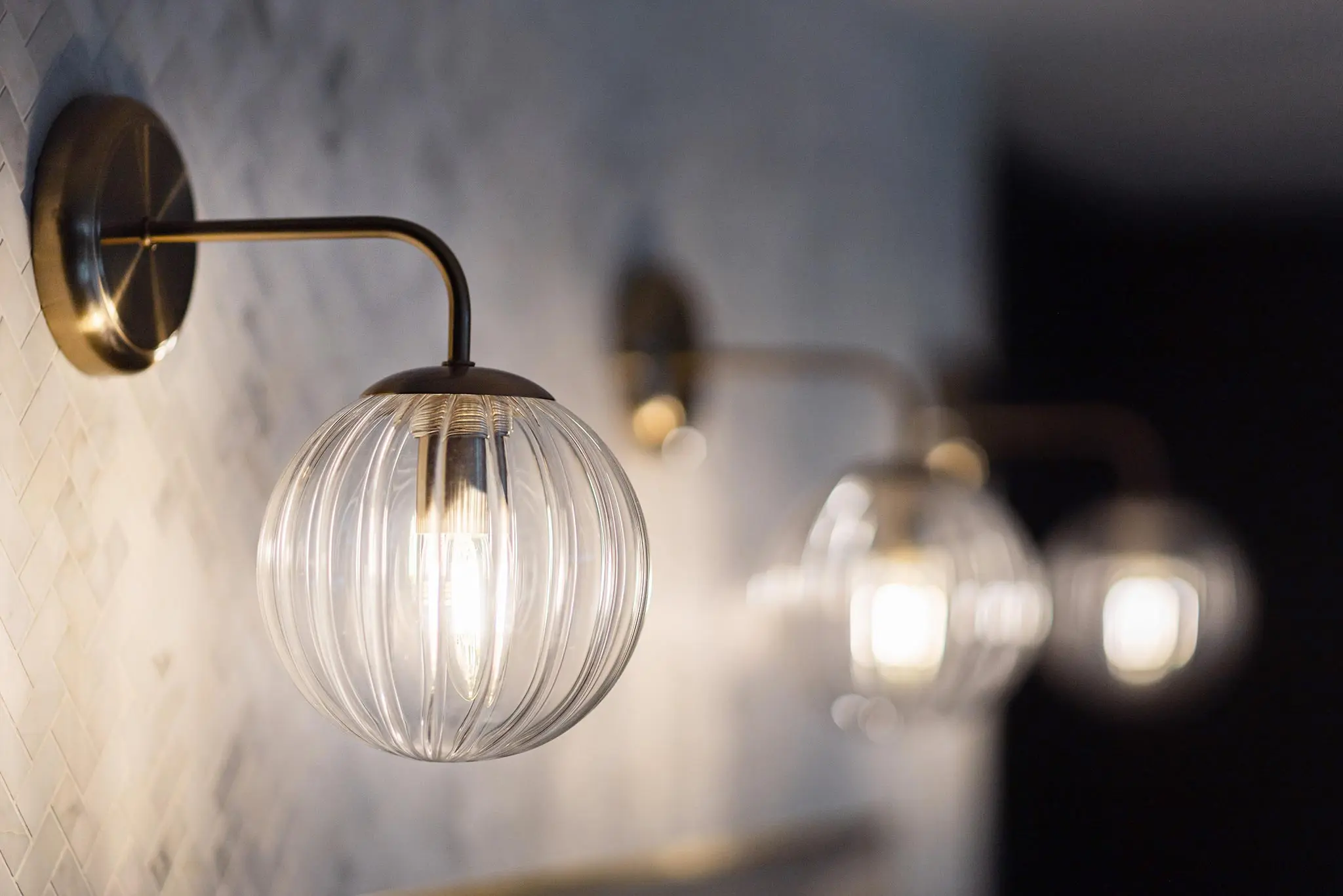wall lighting detail tiles NSD studio Hampshire luxure interior design