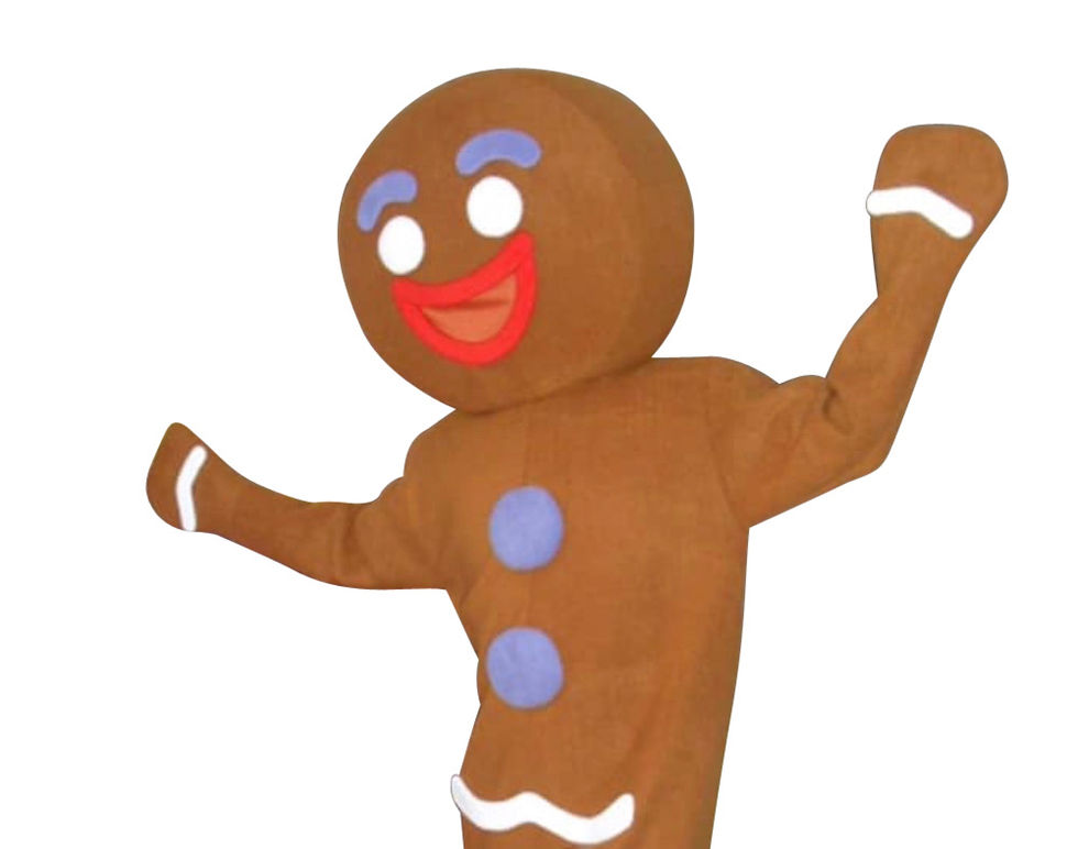 Columbus Ohio, Gingerbread man character, Holiday characters for rent, holiday prefers for hire Columbus Ohio