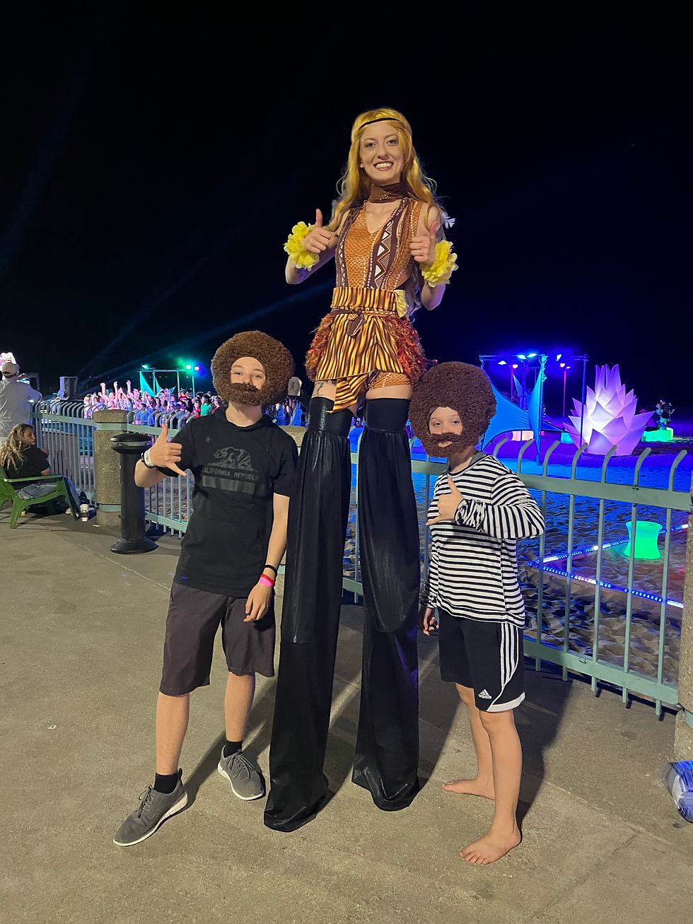 Thumbnail: Columbus, Ohio Jungle themed stilt walkers for parties and events