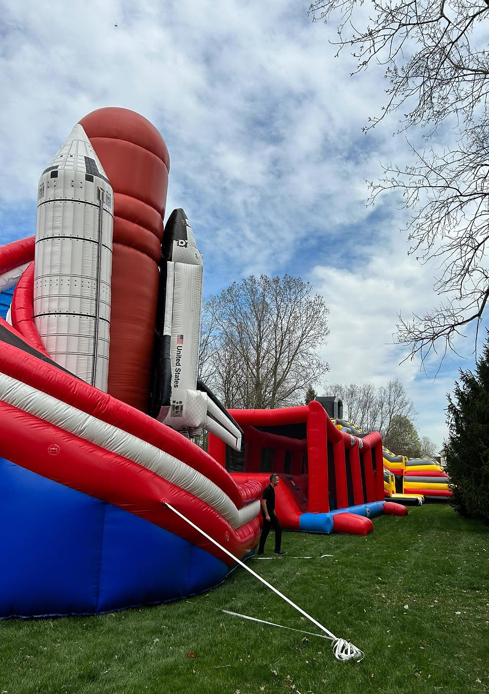 Thumbnail: Rocket Ship bounce house rentals, Inflatable Rocket Ship Slide Rentals Columbus, Ohio Space Shuttle Slide Rentals Licking Cou