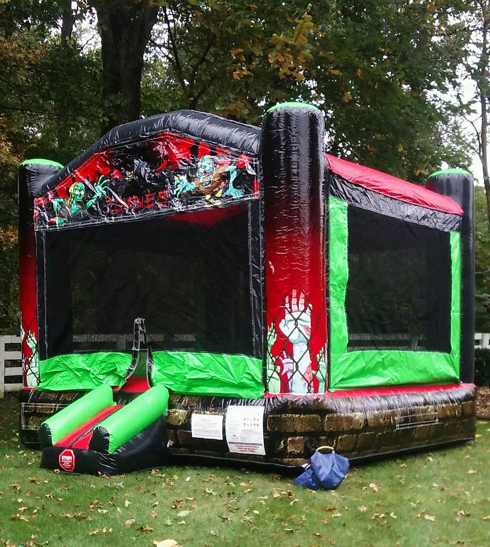 Thumbnail: Powell Ohio Zombie Bounce House Rentals, Teenager bounce rentals, Columbus Ohio bounce house rentals for parties and events.