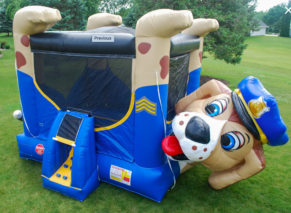 Thumbnail: Bexley, Ohio Bounce house rentals - Columbus Ohio Moon Walk Rentals, Columbus Ohio Jumpy House, Police Dog themed bounce OH