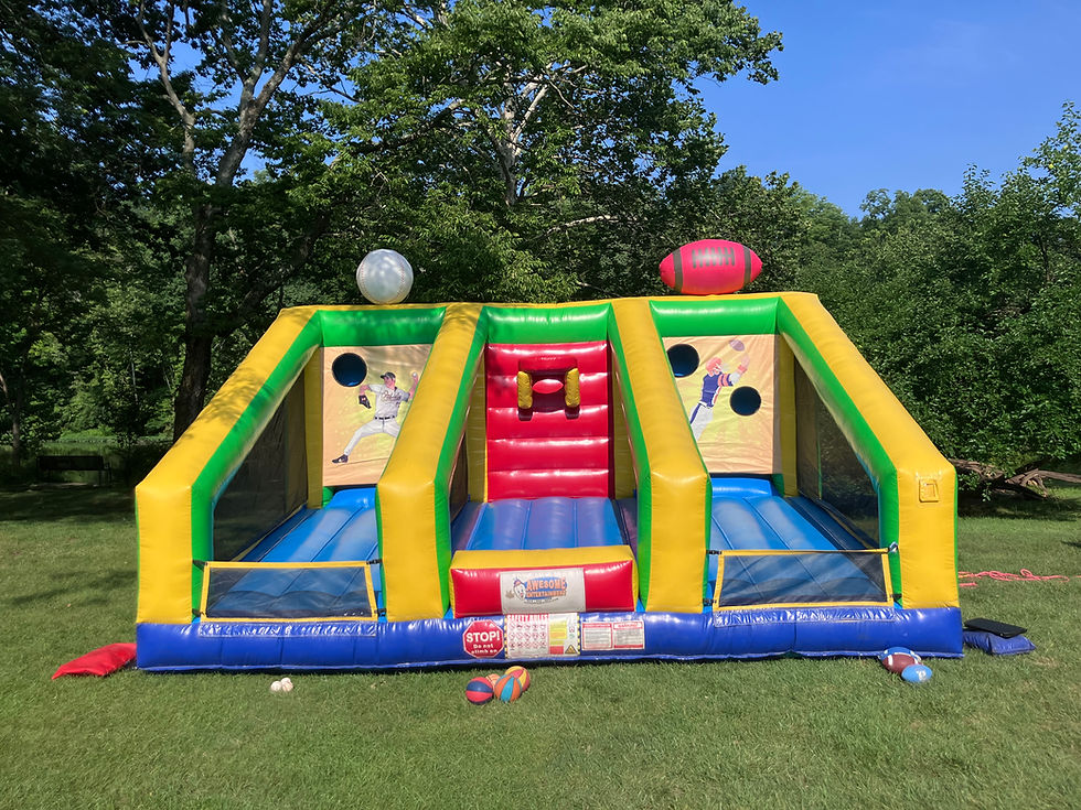 Thumbnail: rent inflatable sports games for teens, rent inflatable sports game for adults, high school student, college students, Powell