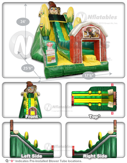 Thumbnail: Dayton, Ohio Inflatable  Scarecrow Slide Rentals Worthington, Ohio