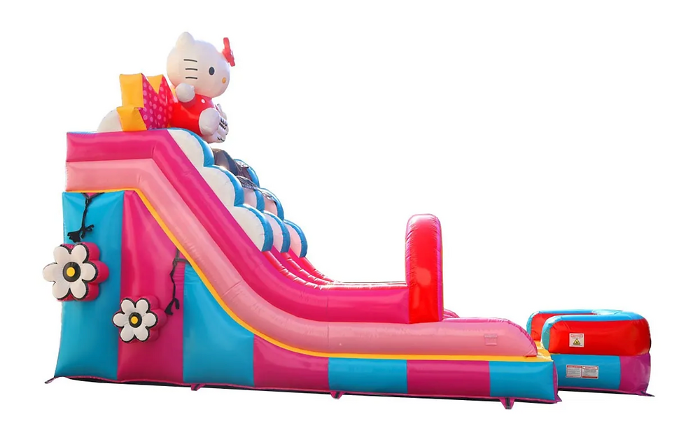 Rent a hello kitty inflatable water slide for a party Columbus, Franklin, Chillicothe, Lancaster, Marietta, Dublin, Marion OH