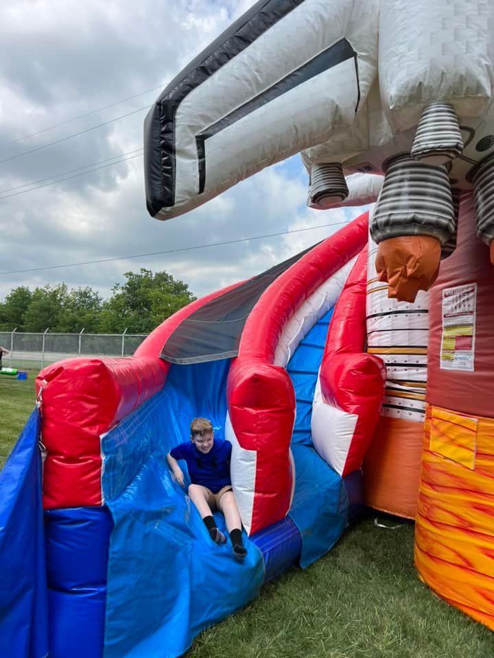 Thumbnail: rocket ship inflatable rental Columbus, Ohio space shuttle inflatable rentals