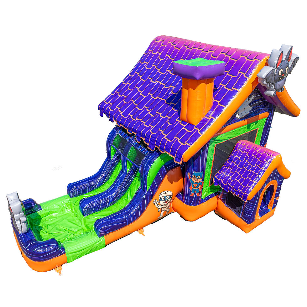 Jack-O-Lantern Bounce/Slide Combo rental in Powell, Lewis Center, and Lancaster Ohio for Halloween birthday parties and event