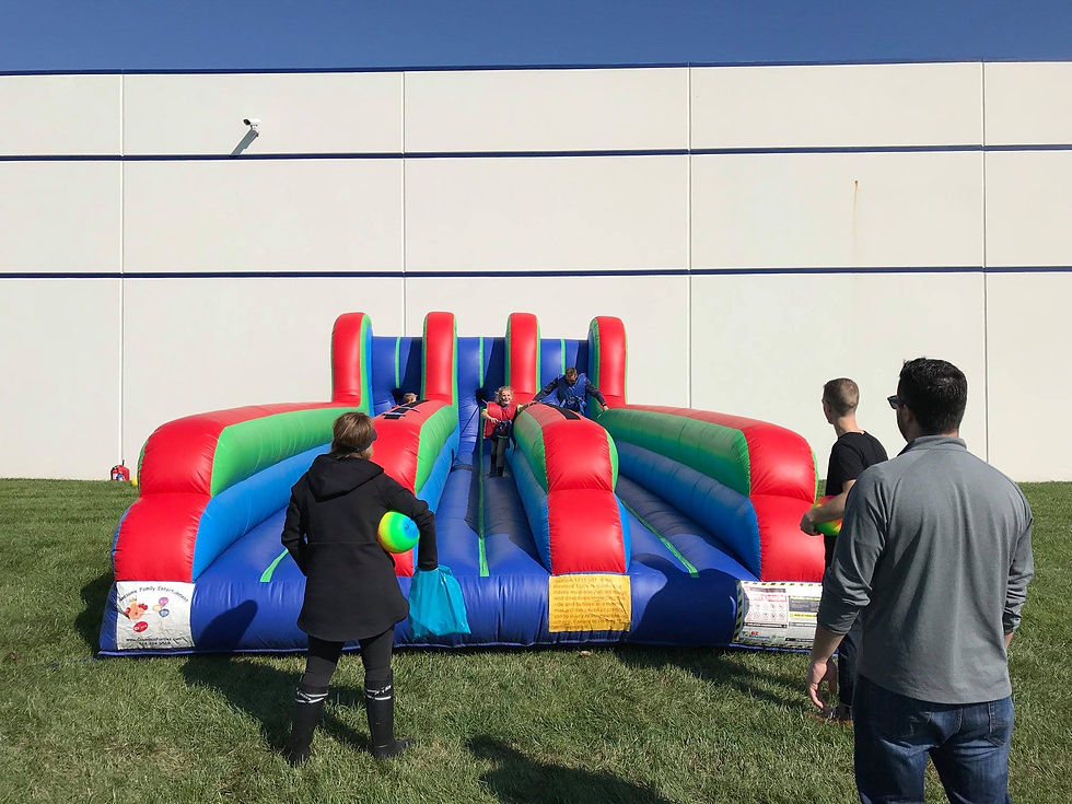 Thumbnail: Franklin County, Ohio, Triple Lane Inflatable Bungee Run Rentals, Columbus Ohio Inflatable Sport Game Rentals Marysville, OH
