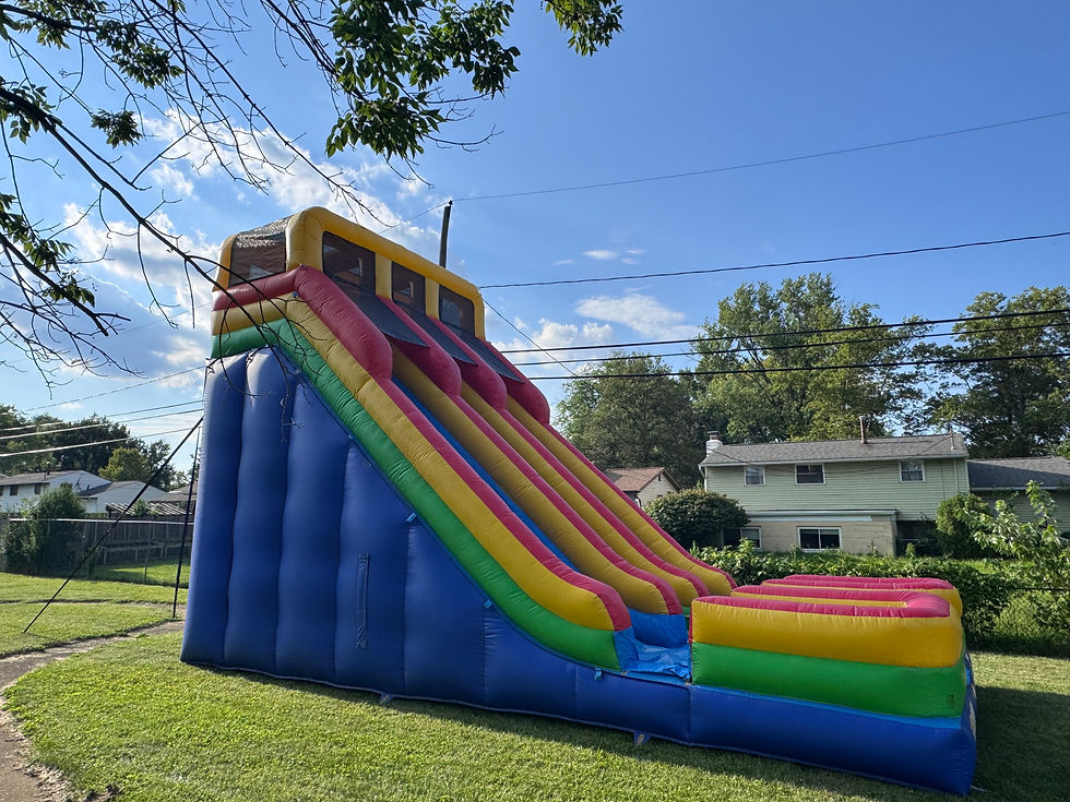 Thumbnail: Tall slide rental, Double lane slide rental, giant inflatable slide rental, Columbus, Cincinnati, Cleveland, Upper Arlington