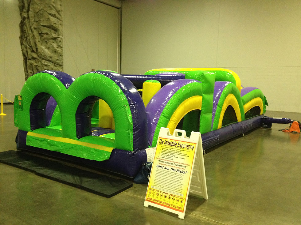 Thumbnail: Bexley, Ohio Fun Inflatable Obstacle Course Rentals  - School Field Day Rentals - Events Rentals  - Ninj Warrior Obstacles