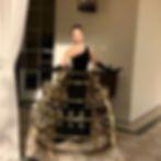 Thumbnail: Specialty performers, Columbus, Ohio HUMAN CHAMPAGNE DRESS - Cocktail drink dress server,  CHAMPAGNE DRESS Server Ohio
