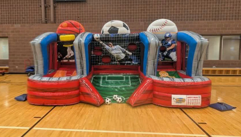 Inflatable basketball game rentals Columbus, Ohio. Rent sport games for teens and adults Columbus, Ohio, Cleveland, Dayton OH