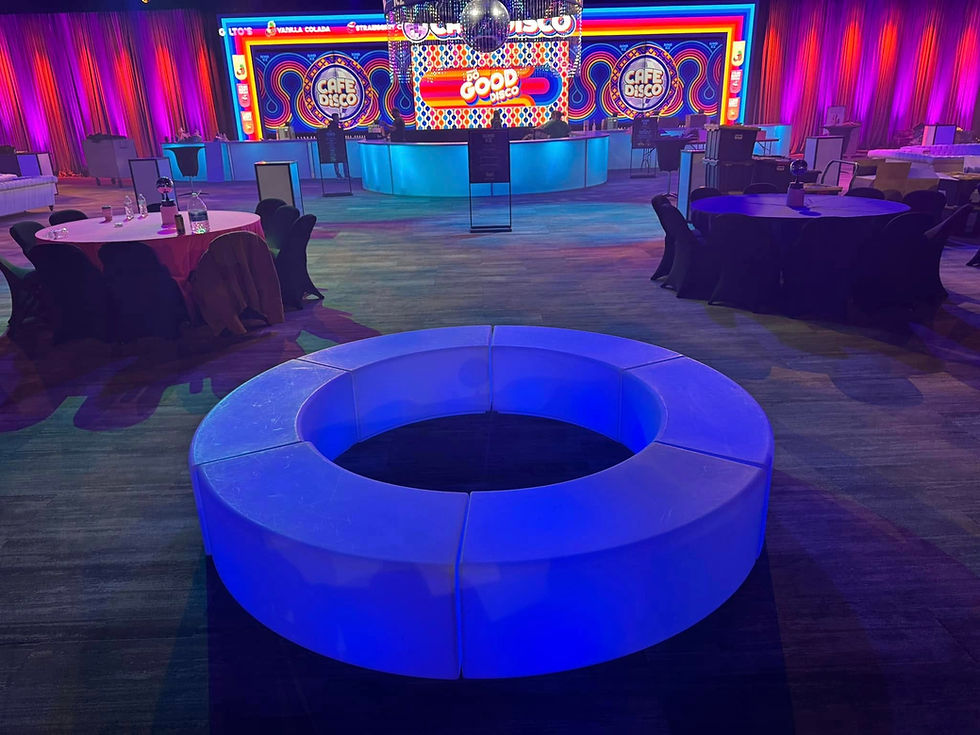 Thumbnail: Delaware Ohio LED event furniture rental, Columbus Ohio Glow - LED furniture rentals