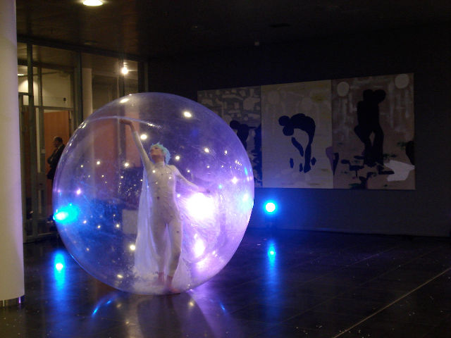 Thumbnail: Pickerington, Ohio Water Sphere, Bubble Girl, Sphere Dancer, Bubble Dancer, Convention entertainment - Ohio