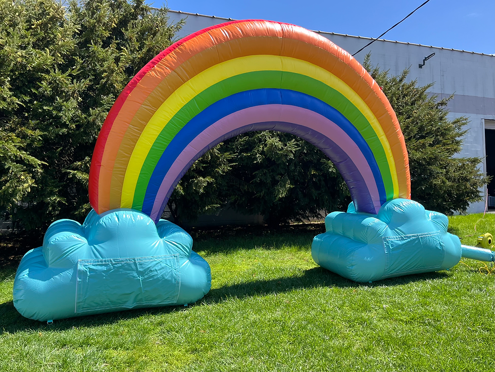 Thumbnail: inflatable rentals Columbus, OH Rainbow inflatable rental Columbus, Gahanna, Newark, Toledo, Cincinnati, Springfield, Dublin