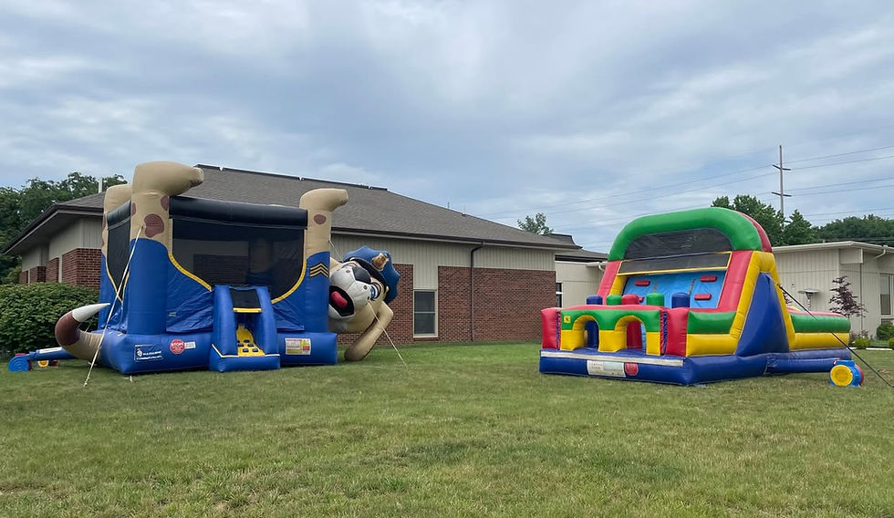 Thumbnail: Rent a bounce house in Columbus. Rent a bounce house in Powell, Dublin, Westerville, Ohio. Rent a bounce house in Newark, OH