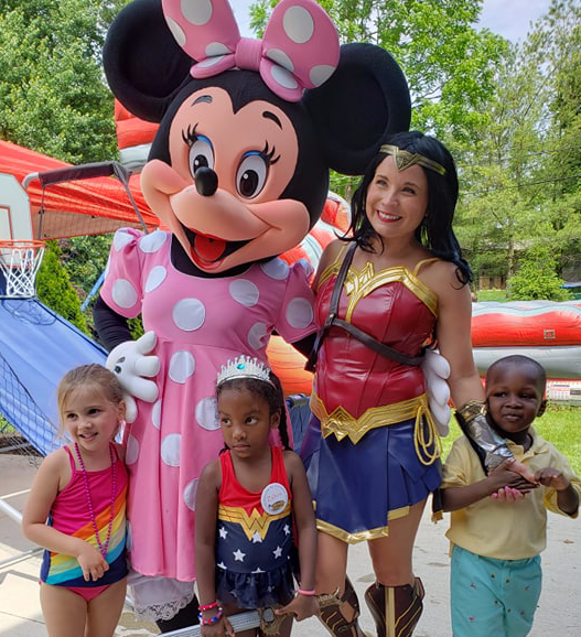 Thumbnail: Springfield Ohio Minnie Mouse birthday party character for hire - Columbus Ohio cartoon characters for parties and events OH