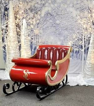 Thumbnail: rent a red sleigh COLUMBUS OHIO, Rent a santa sleigh Delaware, Rent a santa sleigh for photos Columbus, Grove City, Delaware,