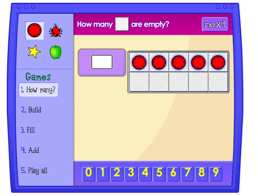 Ten Frame from NCTM Illuminations | A Dash of Research
