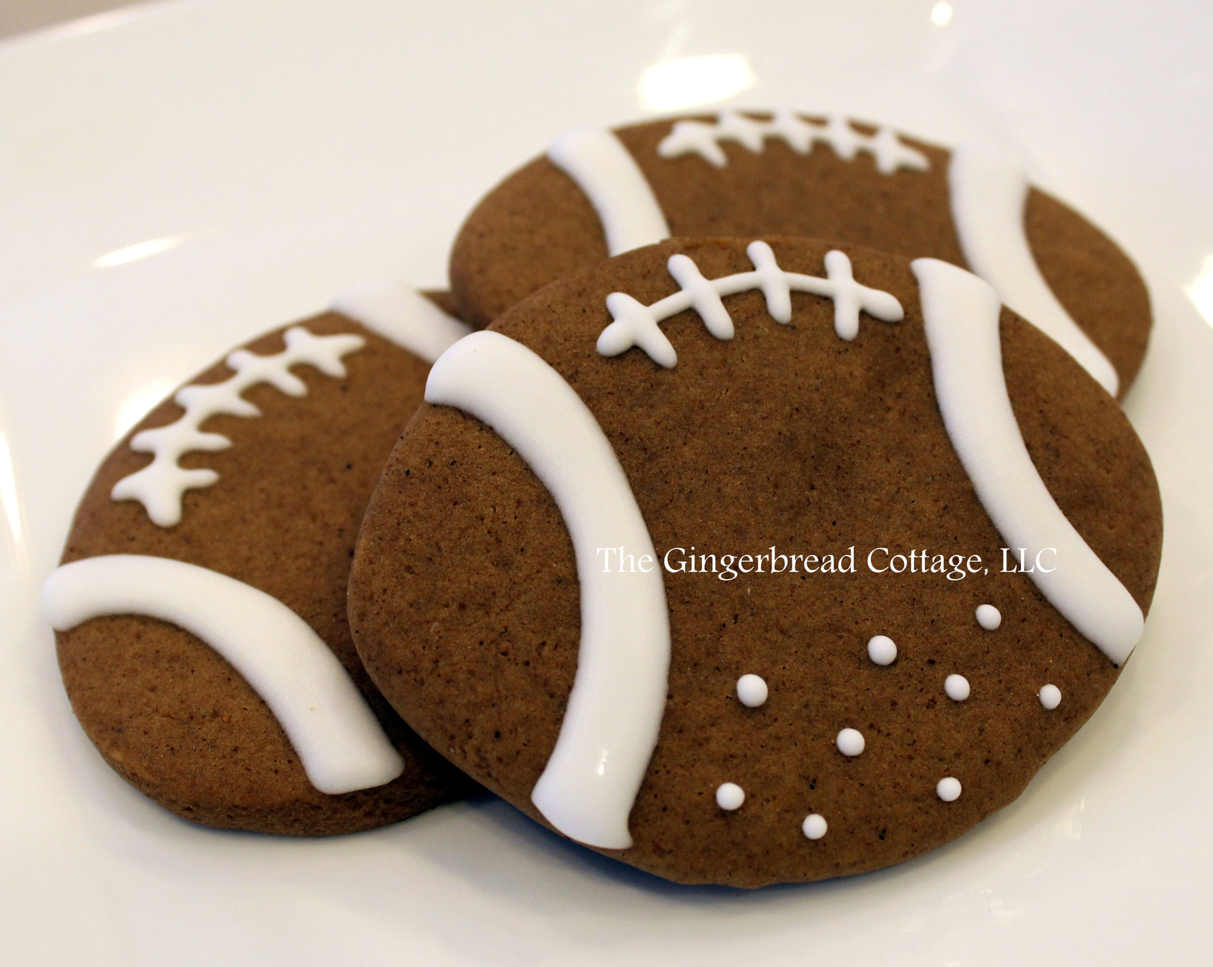 Football Cookies ~ half dozen