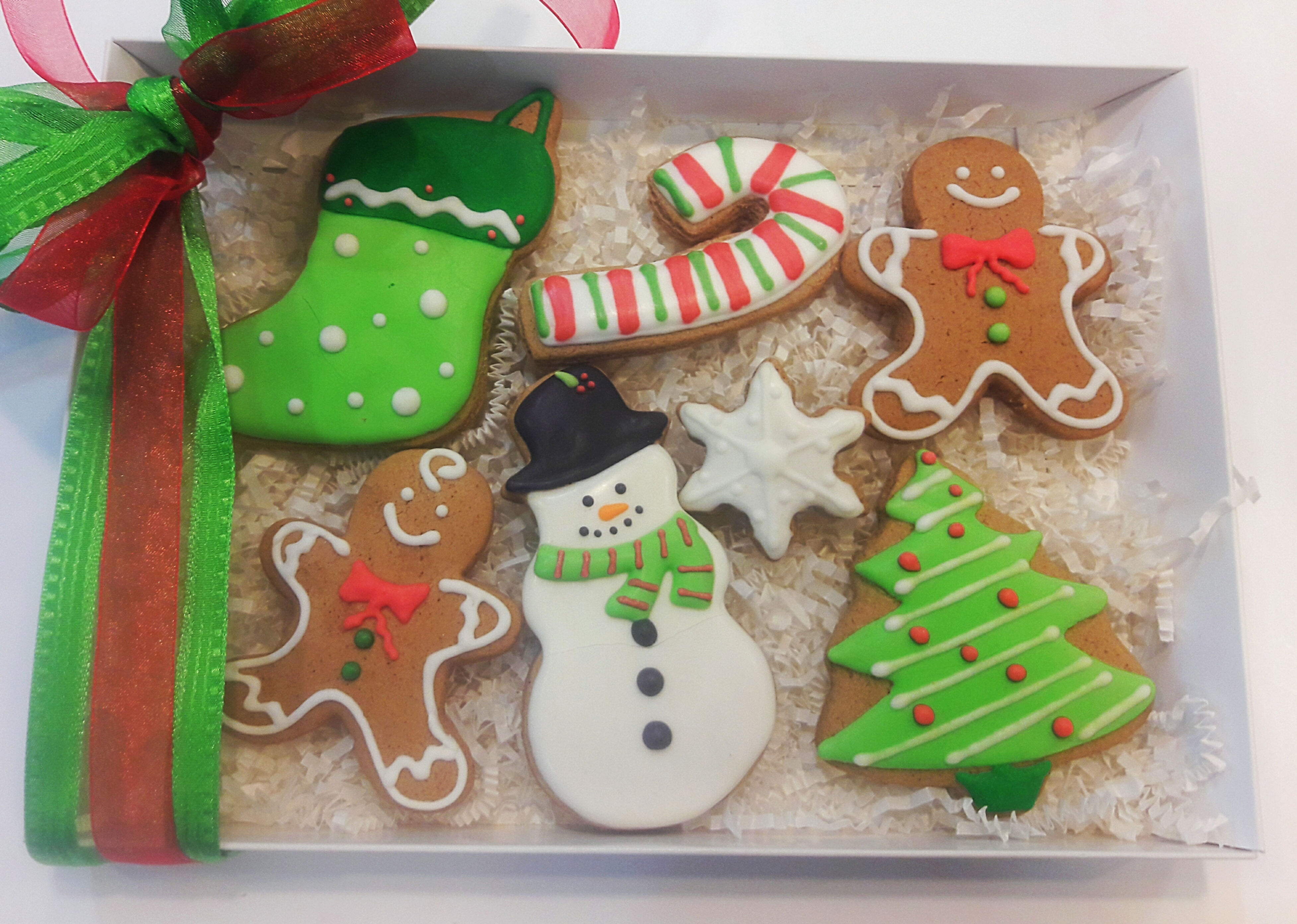 Christmas Cookie Gift Box - 7 cookies