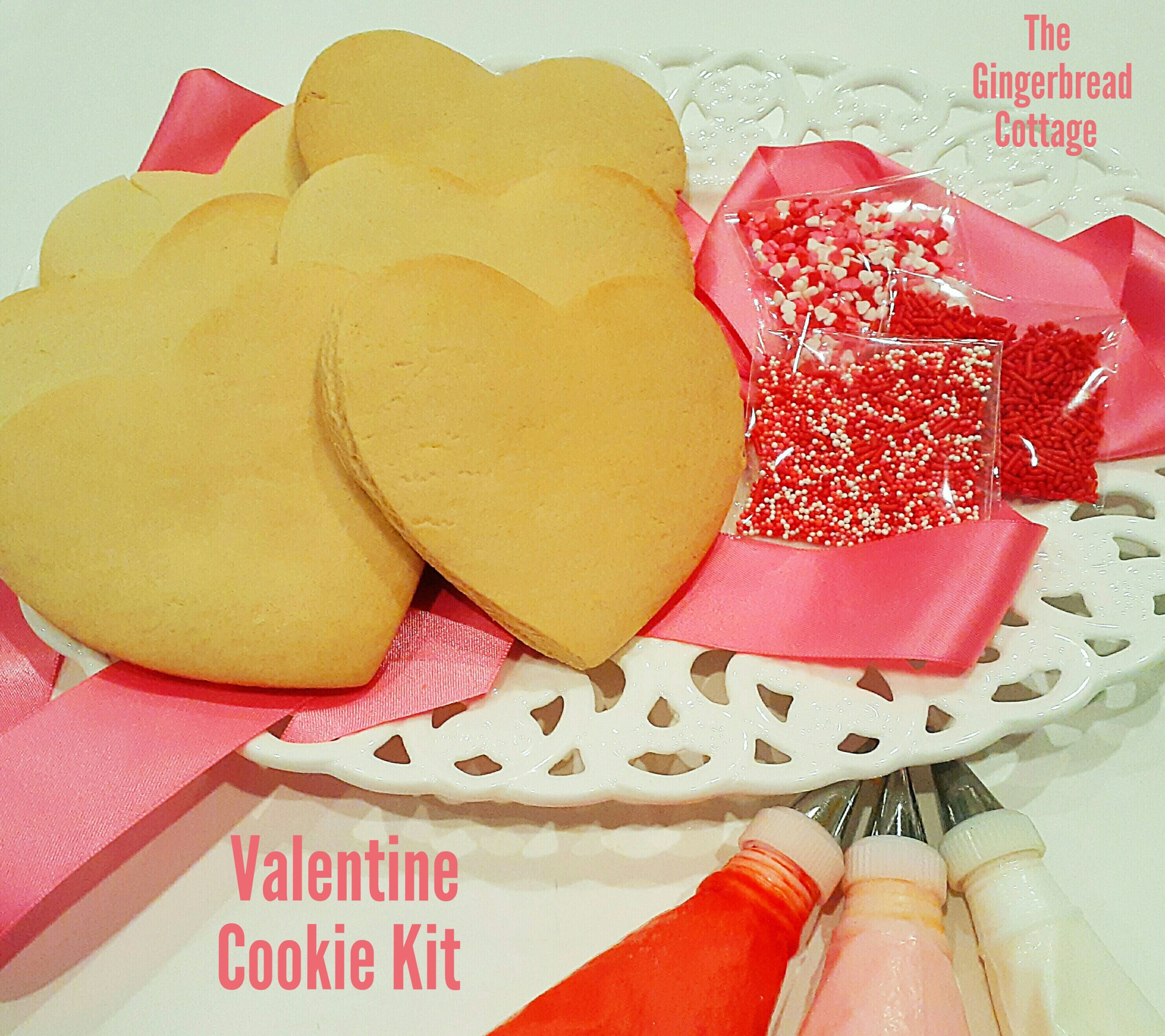 Valentine Cookie Kit - Six Cookies