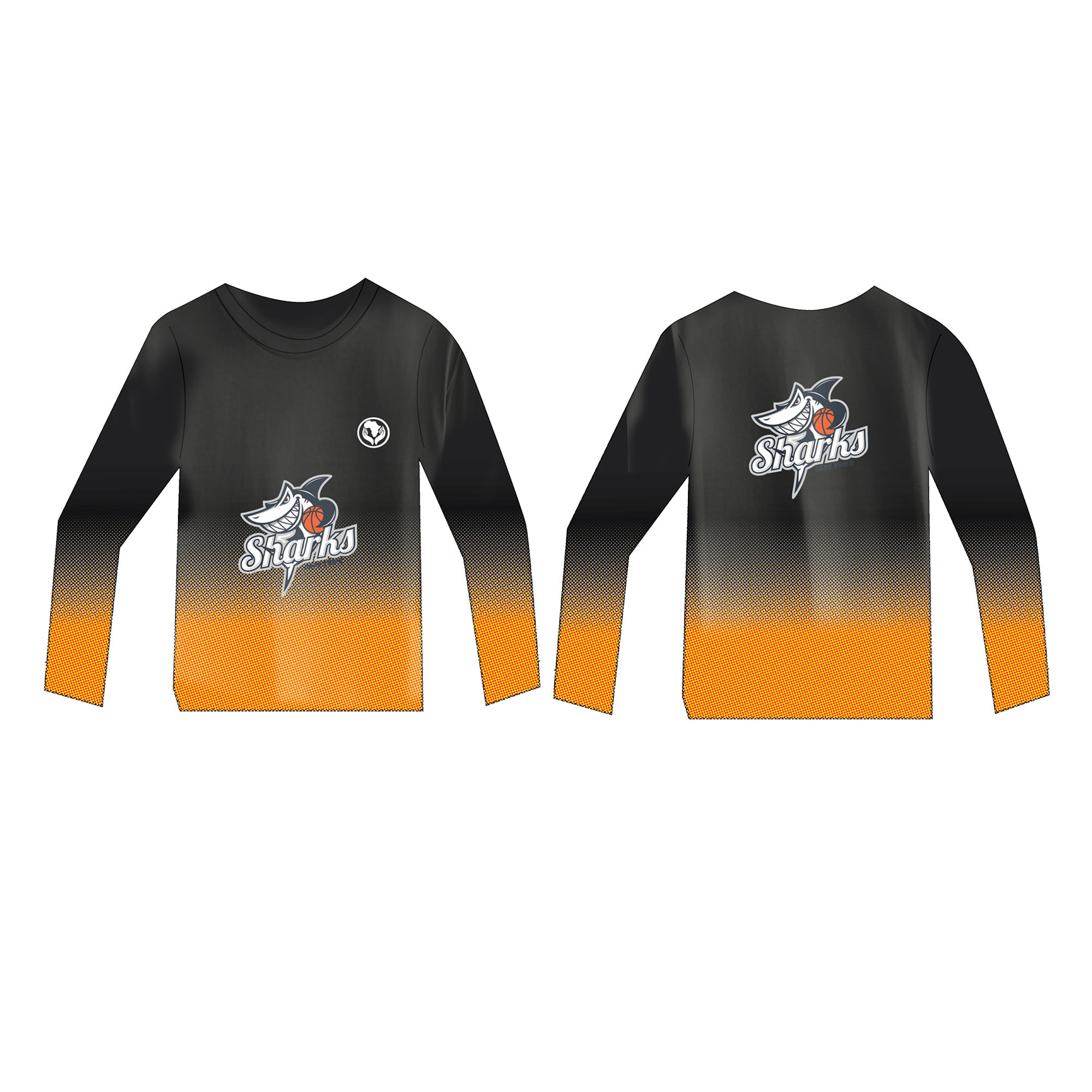 CapeTown Sharks Round Neck Long Sleeve
