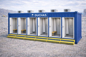 Ducha 7 - Módulos Separados 1,25m (frente) x 2,5m (fondo)