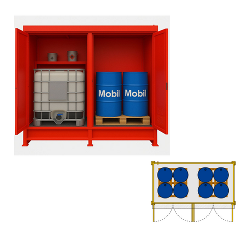 Bodegas Sustancias Peligrosas   BSP2 (8 Tambores o 2 ibc)