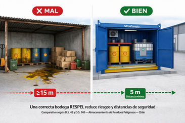 Errores comunes en el almacenamiento de residuos peligrosos (RESPEL)