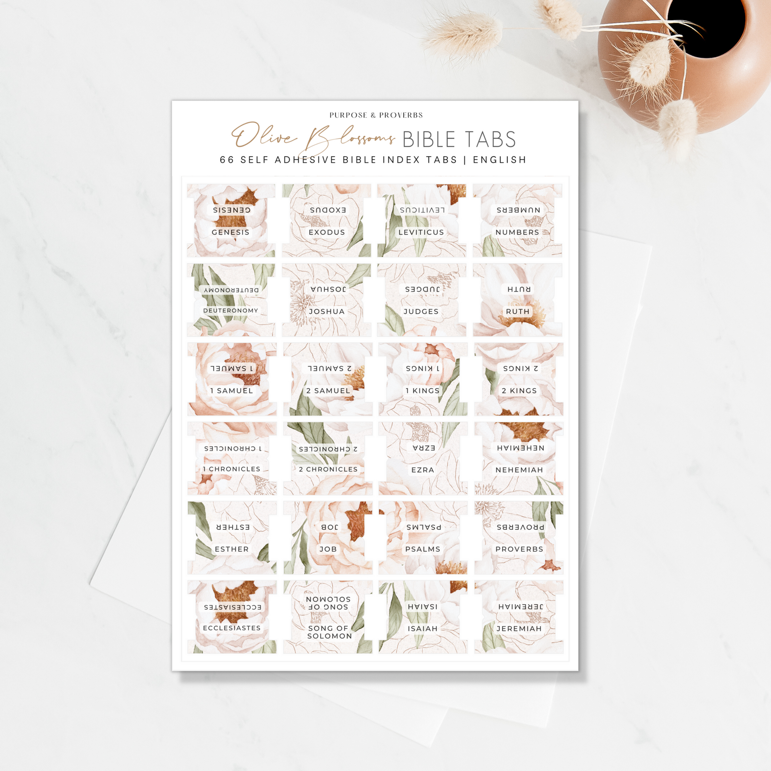 Olive Blossoms Bible Tabs