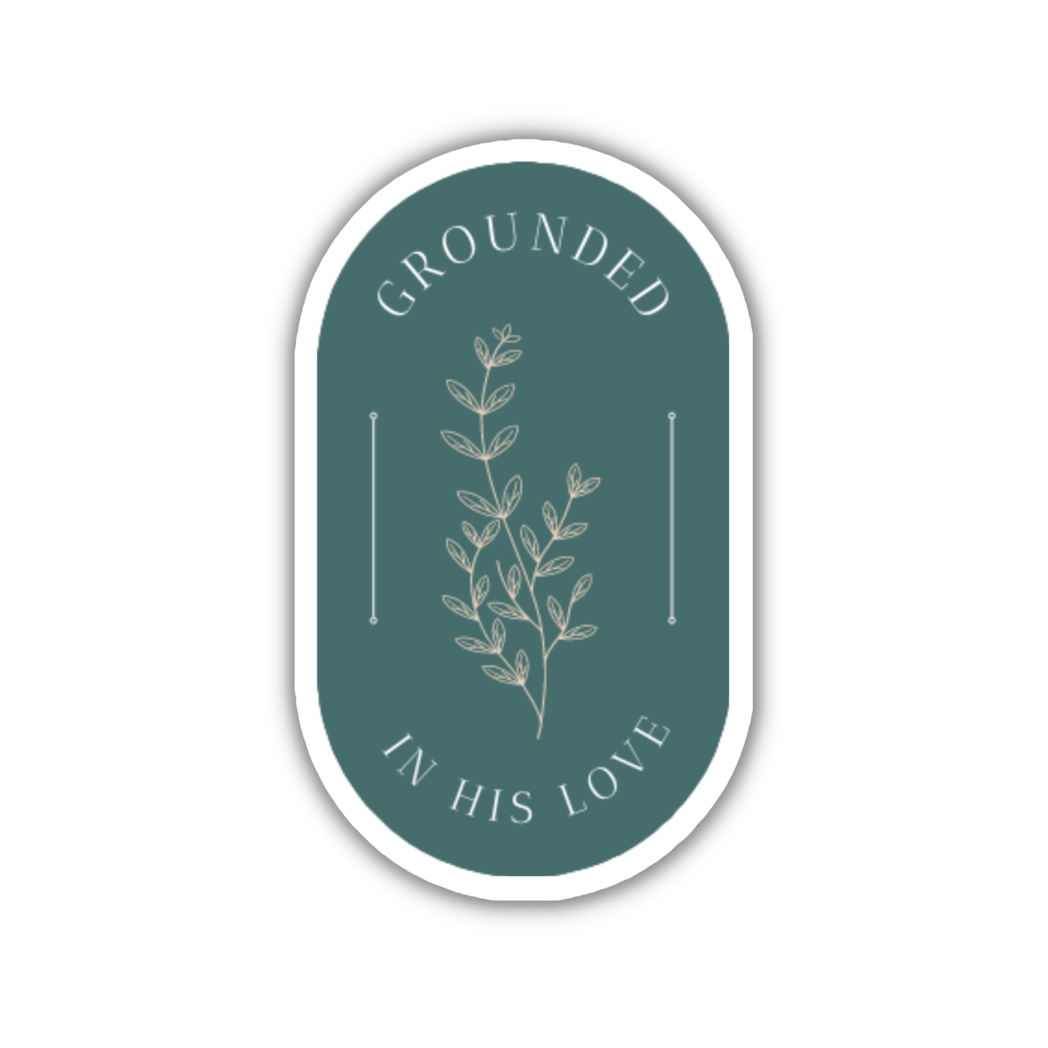 Grounded In His Love Vinyl Sticker