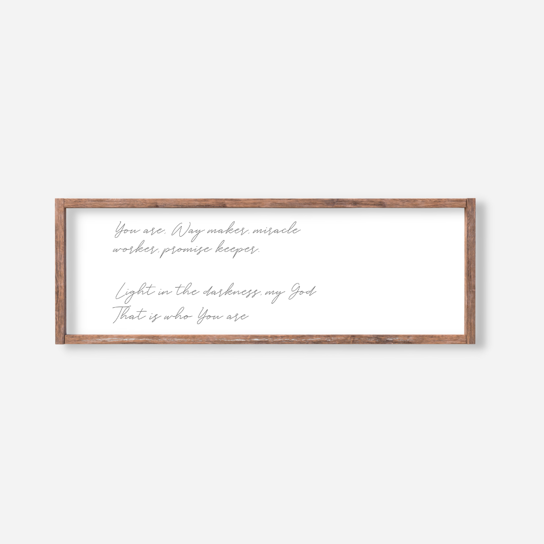 Way Maker Farmhouse Frame