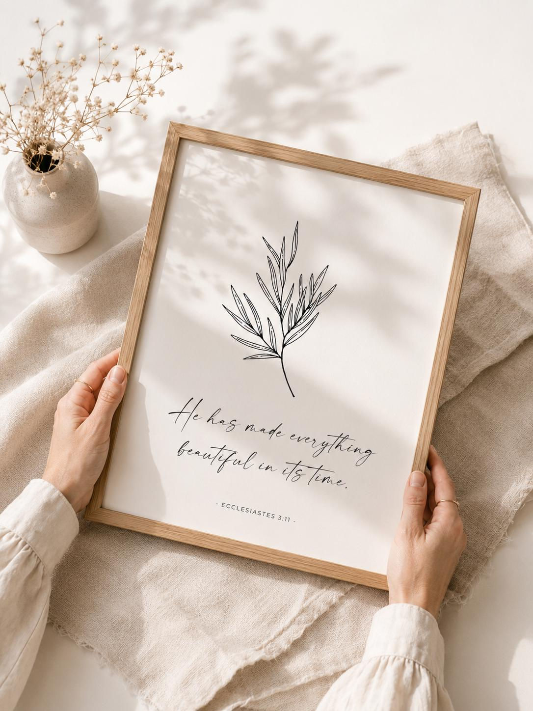 Beautiful in Its Time Neutral Art Print – English