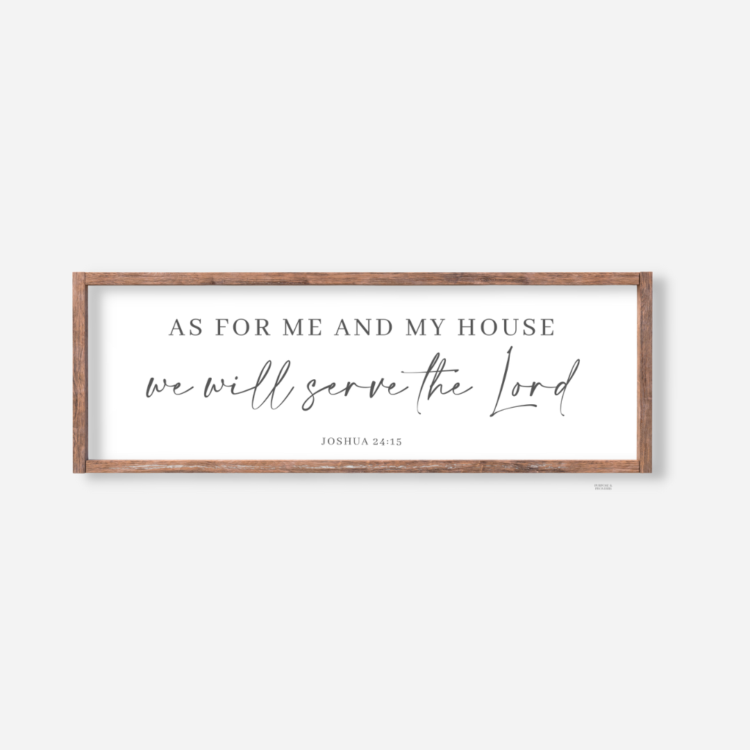 As For Me And My House Farmhouse Frame