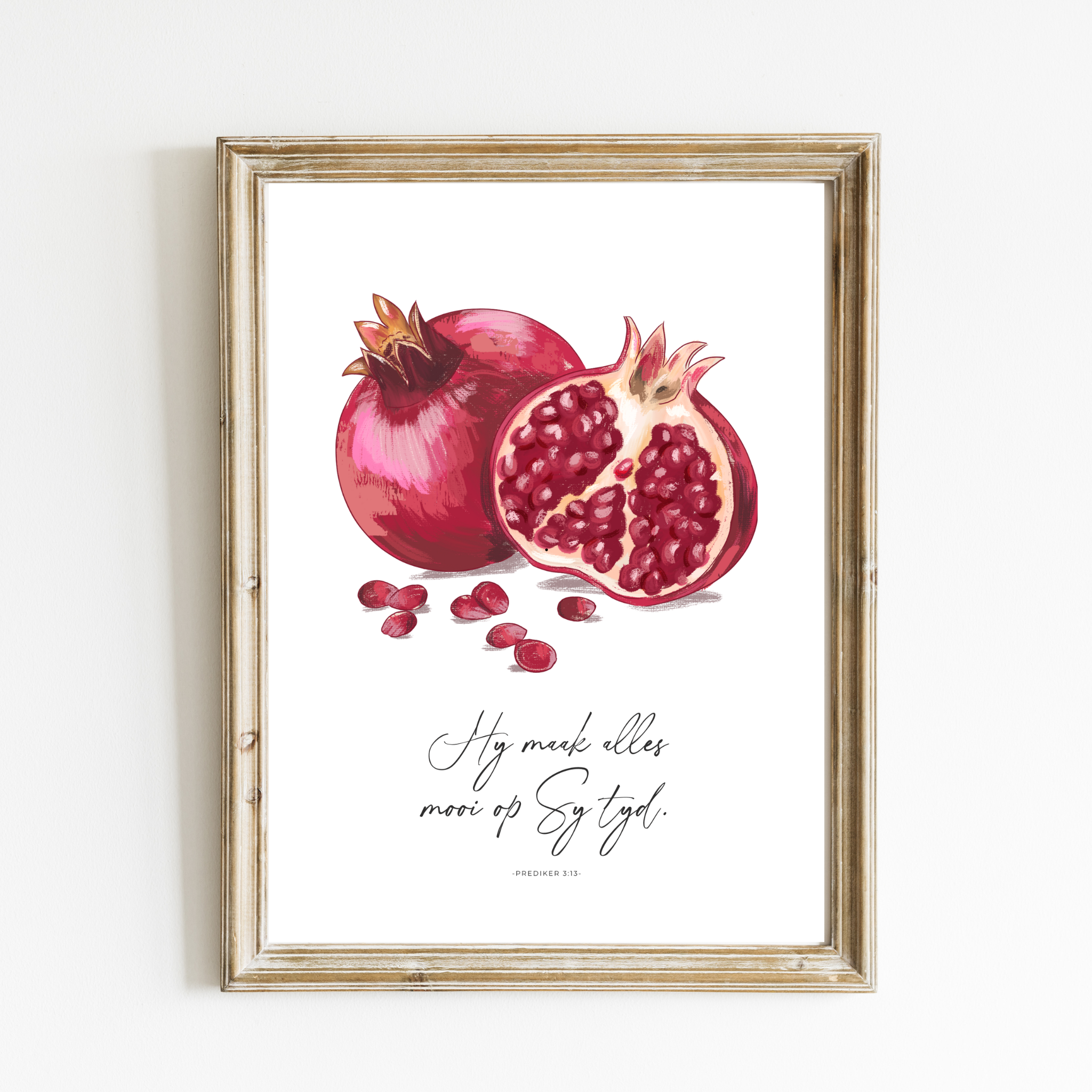 Hy Het Alles Mooi Gemaak Art Print – Afrikaans
