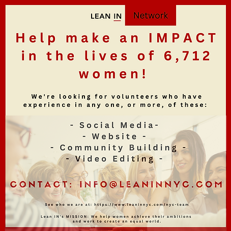 Volunteers for Lean In NYC Social Media Post.png