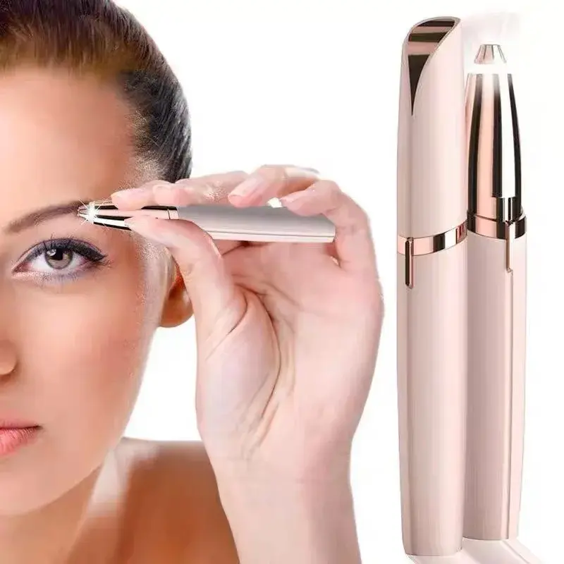 Womens Electric Eyebrow Trimmer Eye Brow Shaper Pencil Face Hair Remover for Wom