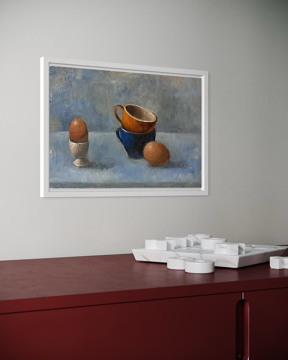 Thumbnail: ‘Study of Eggs and Stoneware Cups’