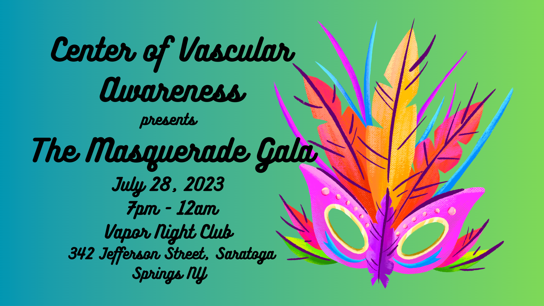 Soul Session Fundraiser: Center for Vascular Awareness Masquerade Gala 2023
