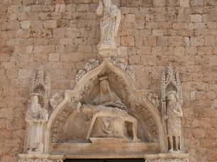LEONARD I PETAR PETROVIĆ: PORTAL CRKVE FRANJEVAČKOG SAMOSTANA, , DUBROVNIK, XV. ST