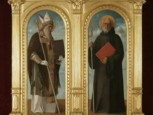 SV. BENEDIKT I SV. AUGUSTIN,  ~1490., GIOVANNI BELLINI, STROSSMAYEROVA GALERIJA STARIH MAJSTORA - HAZU