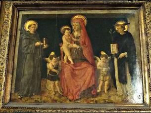 JURAJ ĆULINOVIĆ (1437. - 1504.), "BOGORODICA S DJETETOM, S DVA ANĐELA I DVA SVECA", MUZEJ JACQUEMART ANDRÉ, PARIZ, FRANCUSKA