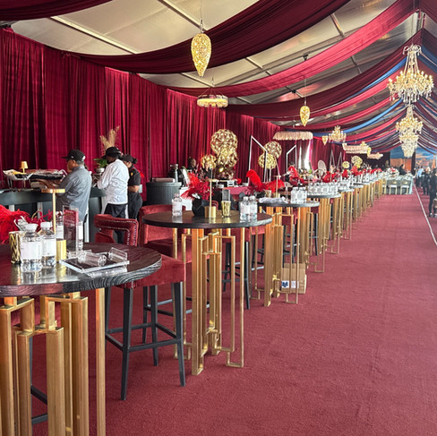 Restored Arabian Champions Las Vegas venue featuring arena, hospitality zones, and staging.