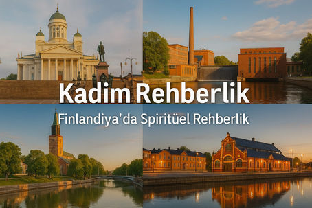 Finlandiya spiritüel rehberlik yaklaşımını temsil eden Kadim Rehberlik kapak görseli. Kadim Rehberlikin kansikuva spirituaalista ohjausta Suomessa varten.