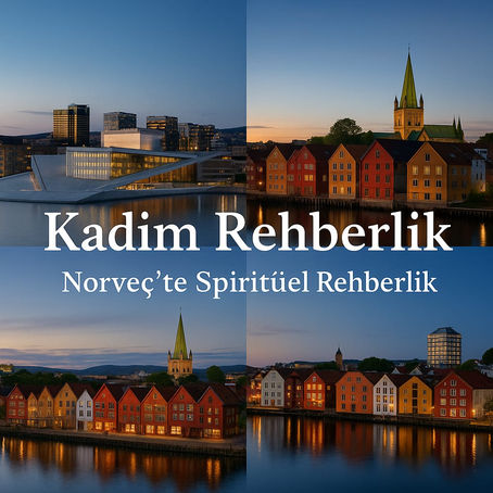 Norveç spiritüel rehberlik yaklaşımını temsil eden Kadim Rehberlik kapak görseli. Kadim Rehberlik omslagsbilde for spirituell veiledning i Norge.