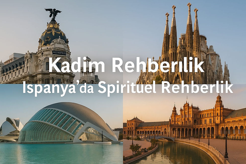 İspanya genelinde sunulan spiritüel rehberlik yaklaşımını temsil eden Kadim Rehberlik kapak görseli. Imagen de Kadim Rehberlik que representa el enfoque de guía espiritual ofrecido en toda España.