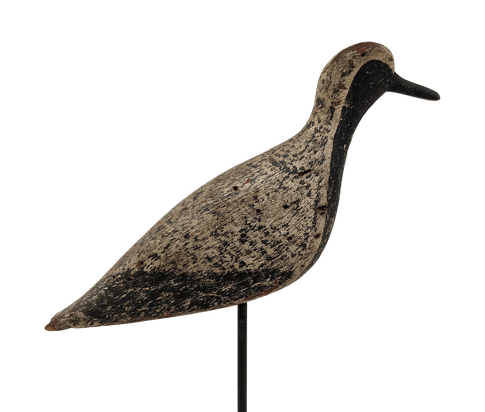 Antique Nantucket Shorebird Decoy - Black bellied Plover - A&M Decoys & Folk Art